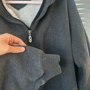 FILA half zip-up sweater